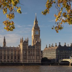 A photo of the Houses of Parliament.